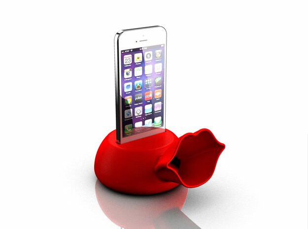 Speaker for iPhone 5s in Red Processed Versatile Plastic