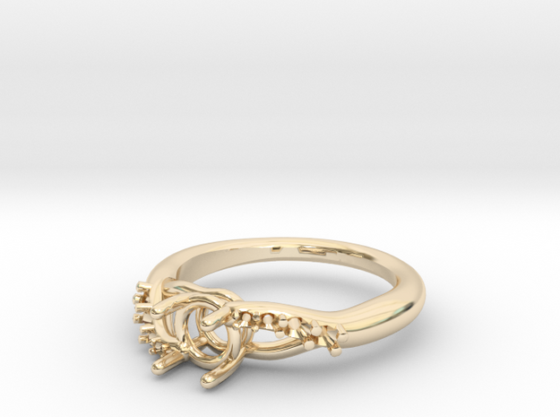 AB052 Eng. Ring in 14K Yellow Gold