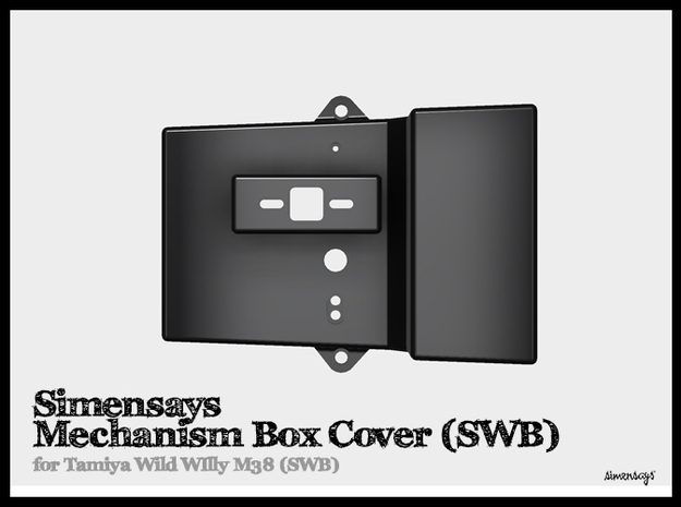 Simensays MechanismBox Cover :: SWB Wild Willy in Black Natural Versatile Plastic
