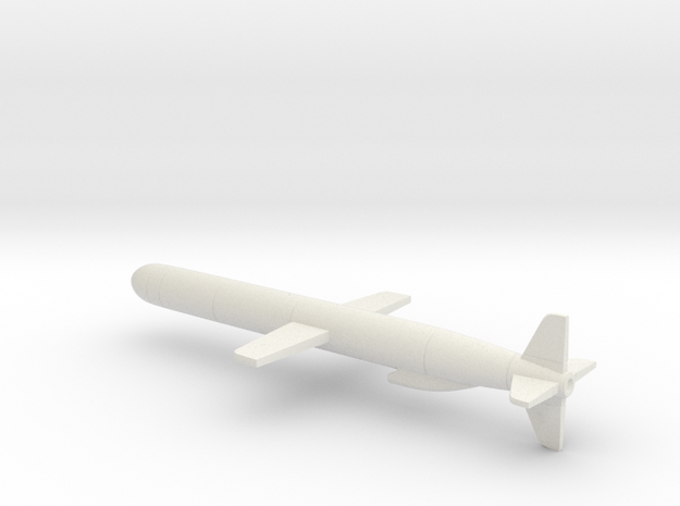 BGM-109 Tomahawk Cruise Missile in White Natural Versatile Plastic: 1:72