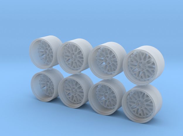 BBS LM 8.15x5 1/64 Scale Wheels in Smooth Fine Detail Plastic