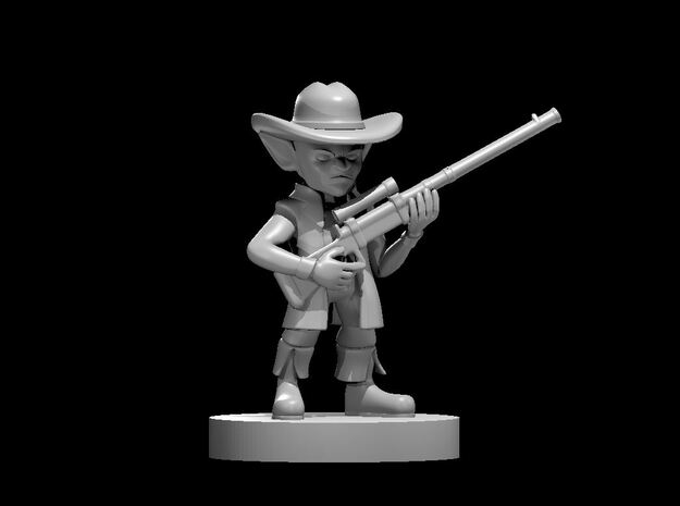 Goblin Gunslinger with Long Rifle in Smooth Fine Detail Plastic