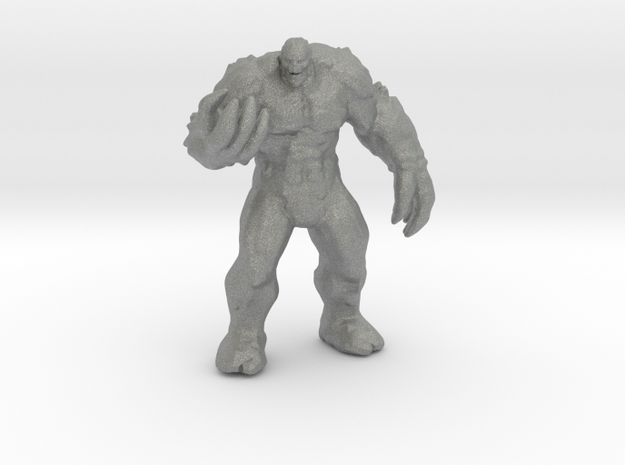 Clay Monster 50mm miniature model fantasy game rpg in Gray PA12