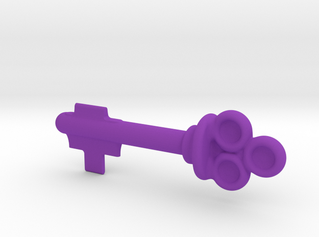 Grayskull key (Scareglow's key) in Purple Processed Versatile Plastic