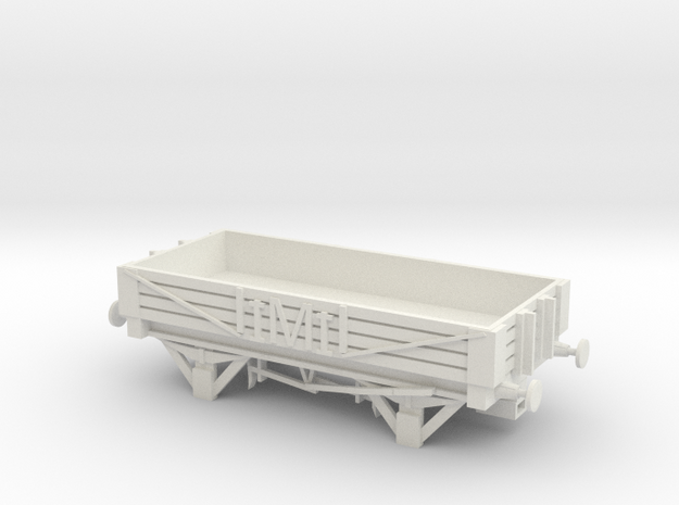 4 Plank Wagon NEM in White Natural Versatile Plastic