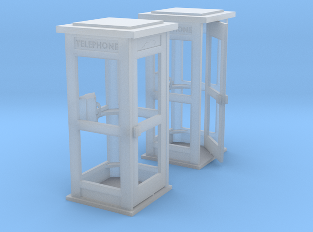 1/60 cabine téléphonique / french phone box in Smooth Fine Detail Plastic