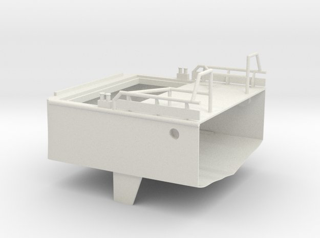 Crew Supplier, Hull (rear part) (1:75, RC) in White Natural Versatile Plastic