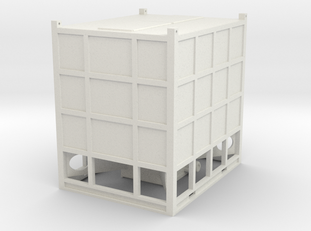 1/50th SandBox Hydraulic Fracturing Sand Box in White Natural Versatile Plastic