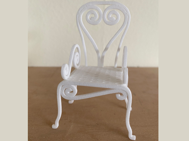 Garden Chair  No. 1 in White Natural Versatile Plastic