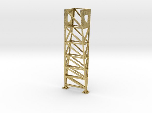 VR Pin Arch 4 Track Part #6 (Brass) 1:87 Scale in Natural Brass