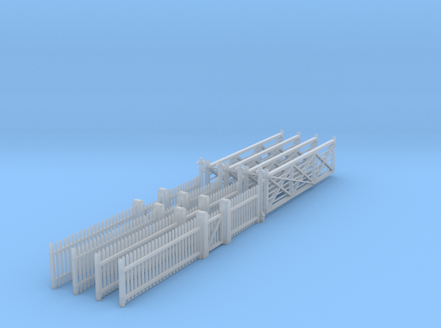 VR #1 Gate Set 1:87 Scale in Smooth Fine Detail Plastic