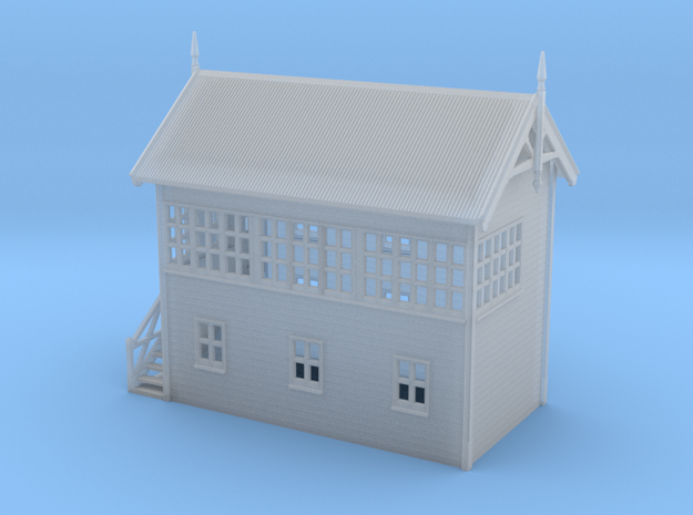 VR Signal Box #3 [Left Stairs] 1:160 Scale in Smooth Fine Detail Plastic