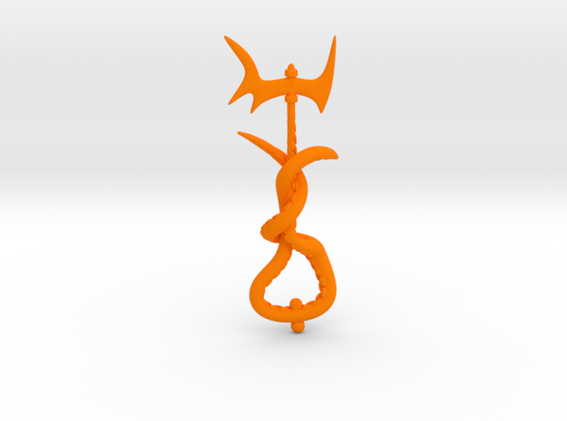 Monster Hall Key Souvenir in Orange Processed Versatile Plastic