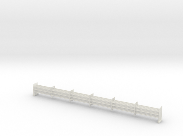 1/100 cow wooden fence in White Natural Versatile Plastic