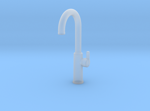 Vessel Faucet 1in Tall  in Smooth Fine Detail Plastic