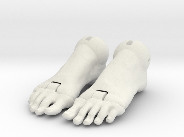 girl-manikin-jointed feet-2019 in White Natural Versatile Plastic