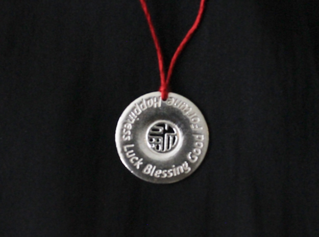 Pendant of Blessings in Natural Silver