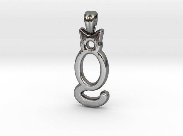 Cat ! [pendant] in Polished Silver