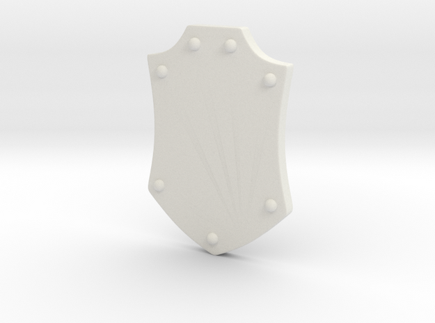 Coat of Arms Shield Ver. 02 McFarlane Space Man in White Natural Versatile Plastic