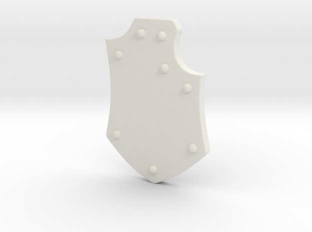 Coat of Arms Shield 03 McFarlane Space Marine in White Natural Versatile Plastic