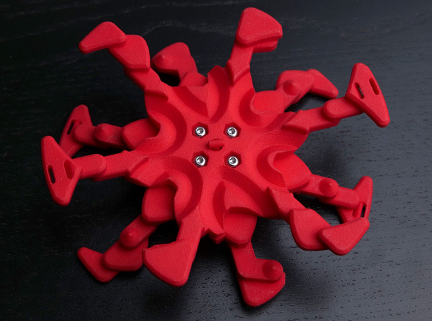 Braiding gear in Red Processed Versatile Plastic