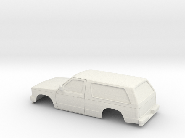 1/25 1982-93 Chevrolet S-10 Blazer Shell in White Natural Versatile Plastic