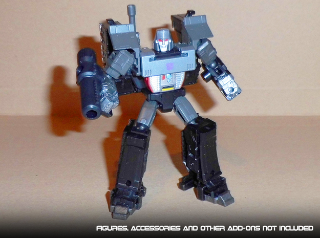 Height Kit for WFC Kingdom Core-Class Megatron in White Natural Versatile Plastic