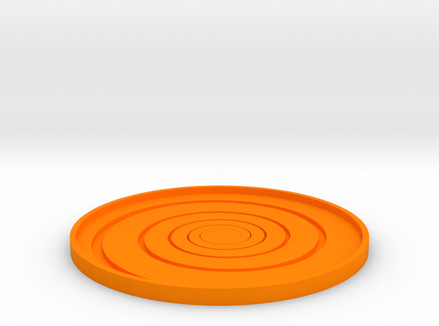 Spiral Coaster in Orange Processed Versatile Plastic