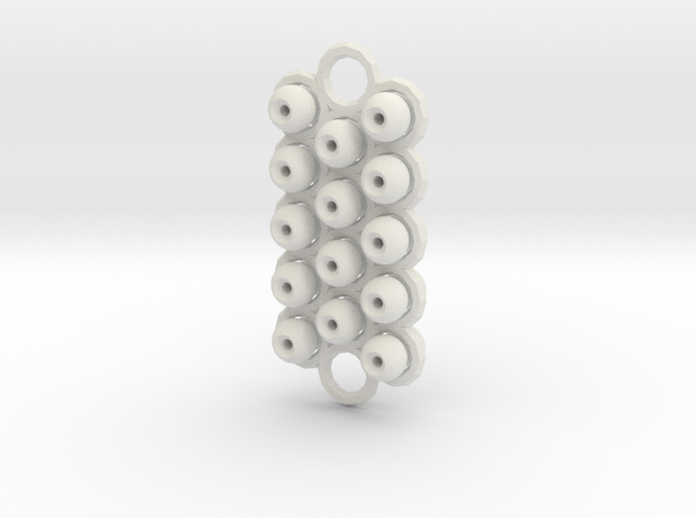 Screw-in Ball-Joint Connector Set for ModiBot in White Natural Versatile Plastic