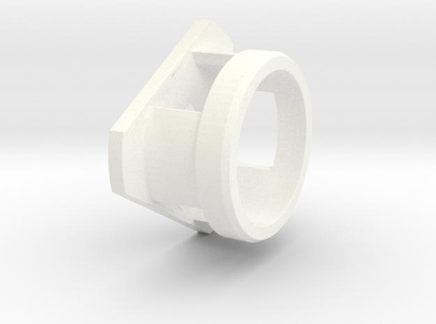internal collet Gallus adapter Ver 4 3D printable in White Processed Versatile Plastic