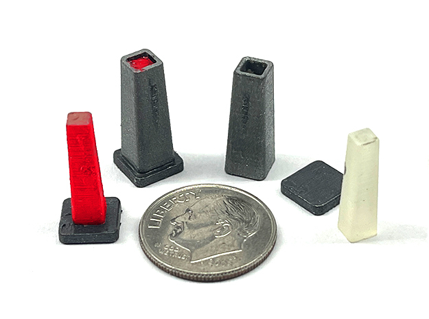 N Scale Steel Mill Ingot Components in Smooth Fine Detail Plastic