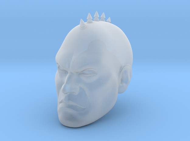 Space Marine Head Small Spikes McFarlane  in Smooth Fine Detail Plastic