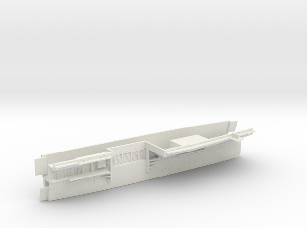 1/700 CVA-38 USS Shangri-La Midships Waterline in White Natural Versatile Plastic