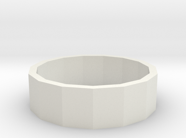 Ring inch in White Natural Versatile Plastic