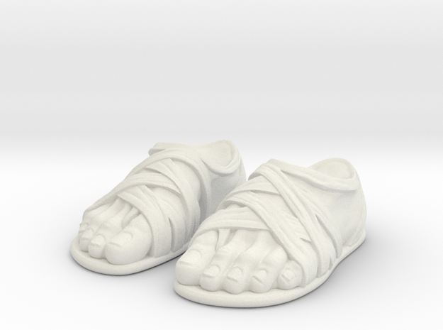 Sandal feet (pair) Motu Origins in White Natural Versatile Plastic