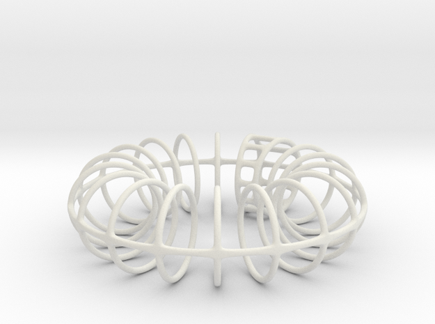 Ring-o-rings (1mm) in White Natural Versatile Plastic