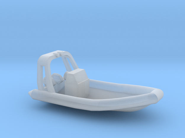 RHIB (N-scale, 1:160),  dual outboard engine in Smooth Fine Detail Plastic
