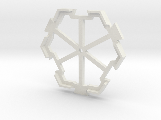 board game hexagon holder in White Natural Versatile Plastic