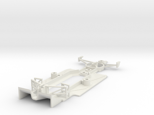 Lotus 97T Policar conversion chassis - scalextric in White Natural Versatile Plastic