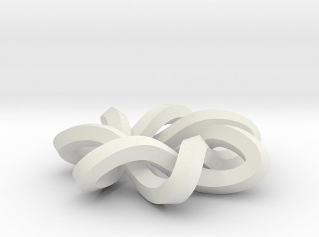 sm 7-1 mobius 360 degree twist in White Natural Versatile Plastic