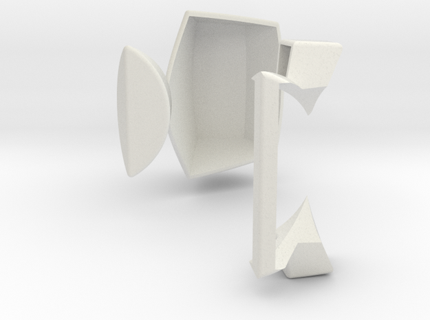 Master Pentagonal Floppy Prism CORNER STUFF (PRINT in White Natural Versatile Plastic