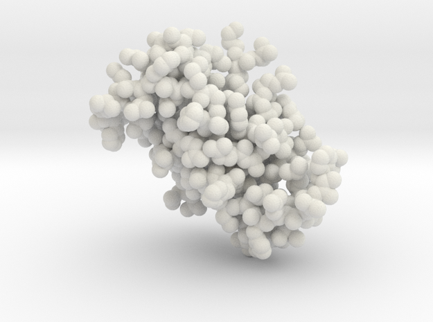Insulin Molecule - spheres in White Natural Versatile Plastic