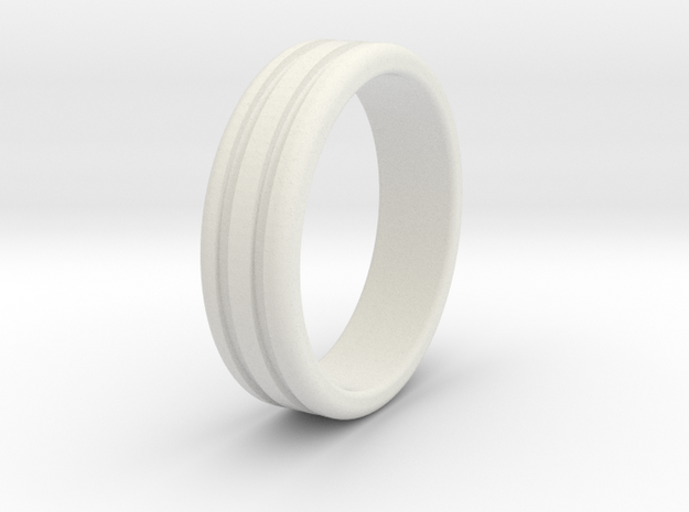 Thumb Ring-21mm in White Natural Versatile Plastic