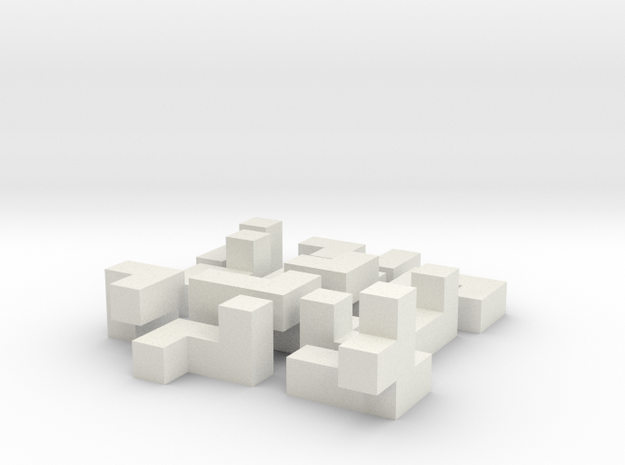 Building a cube (small) in White Natural Versatile Plastic