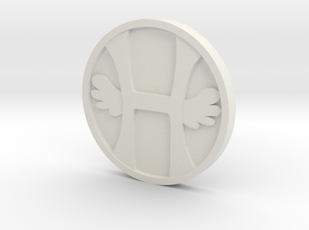 Heaven Coin - Single in White Natural Versatile Plastic