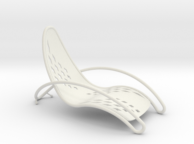 Swoop Chair in White Natural Versatile Plastic