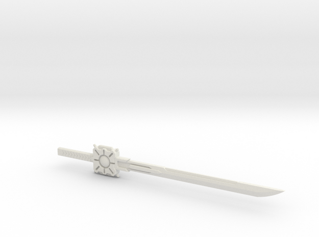 Drift Sword in White Natural Versatile Plastic