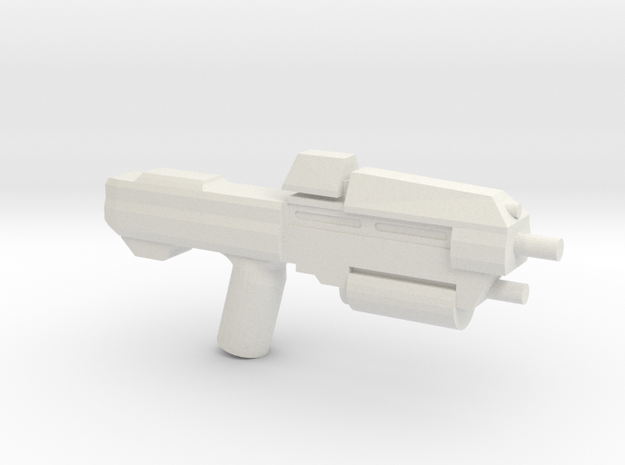 Space Assault Rifle 37 in White Natural Versatile Plastic