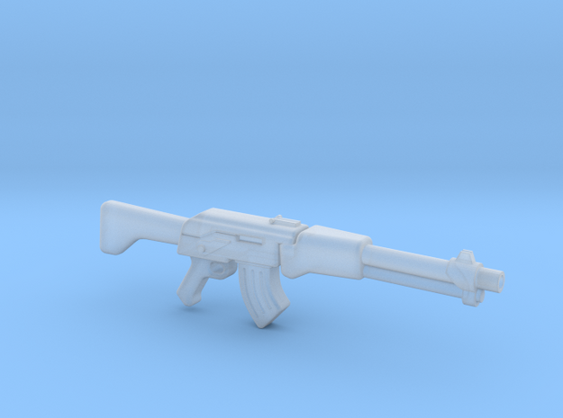 Assult rifle (28mm scale) in Smooth Fine Detail Plastic