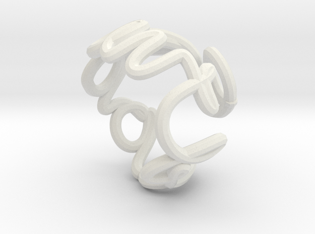 Swirl (26) in White Natural Versatile Plastic